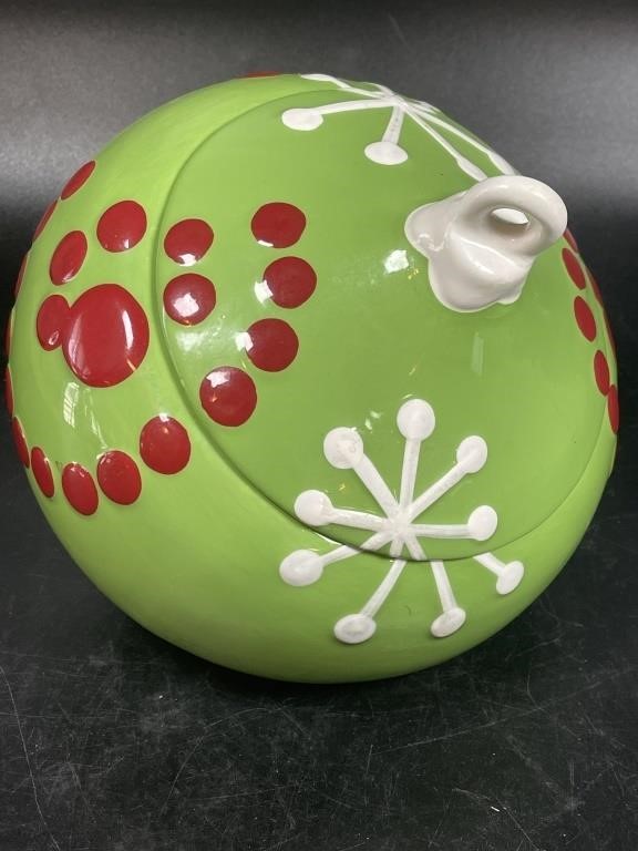 Ornament Cookie Jar 7”