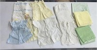 Vtg baby clothes & baby blankets