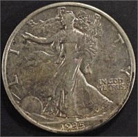 1935-D WALKING LIBERTY HALF DOLLAR XF/AU