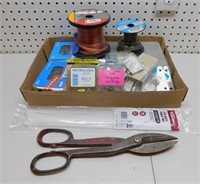 Partial Wire Spools, Cable Ties, Screws, Sheers,