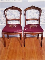 2 - VICTORIAN CHAIRS