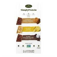 Simply Protein Crispy Bars Variety Pack 1.41 Ounce