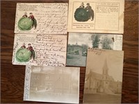 Year 1907 Ackley IA historical postcards