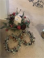 CANDLE AND CANDLE WREATHES