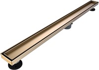 AVSIILE Linear Shower Floor Drain  Brushed Gold 36