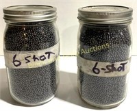 (2) Jars of #6 Lead Shots: 13 LBS Each