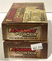 243 WIN 80 Gr 40 Rounds