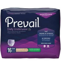 Prevail Women Disposable Underwear XL, 16 Ct