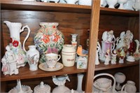 Porcelains; vases, pitchers, figurines, Lefton,