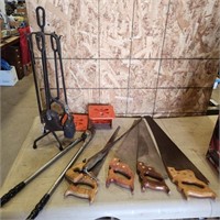 Saws, pruners, fireplace tools