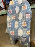 Blue and White Kids Quilt 36” x 51”