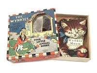 Wynkies w Moving Eyes, 4 Little Animal Books w Box
