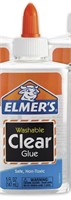 Elmer's Liquid School Glue Clear, Washable 5oz AZ3
