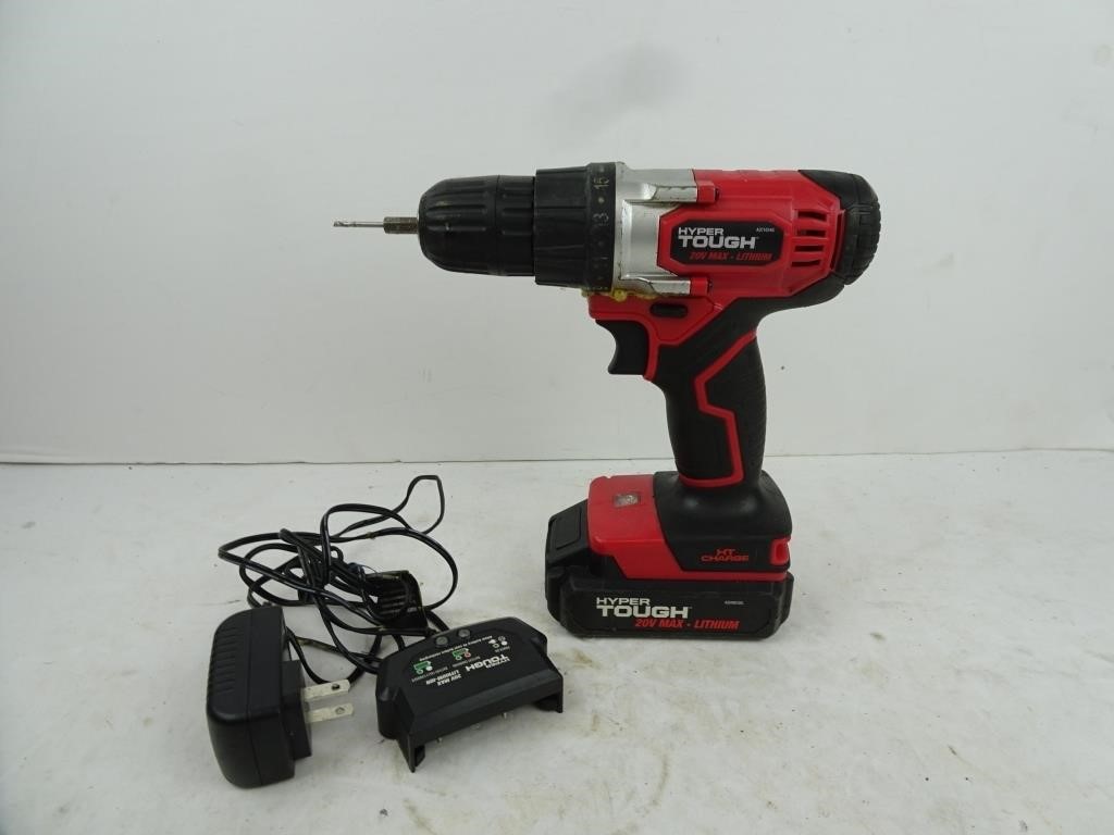 Hyper Tough 20v Drill with Battery & Charger