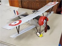 Paper Mache on Wood Rame WW1 Bi-Plane Model