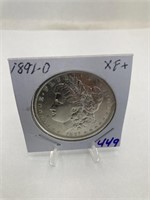 1891-O Silver Dollar XF+