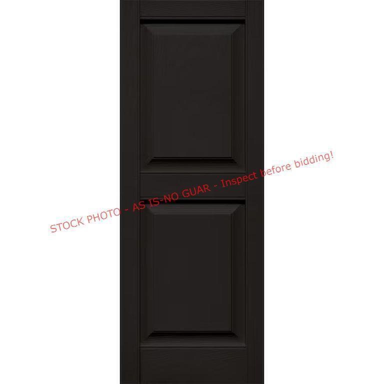 Vantage Black Exterior Shutters, 14x38in