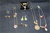 costume jewelry lot .