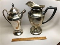 Two Silver Plate Pitchers