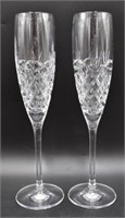 2 Waterford Crystal Toasting Champagne Flute