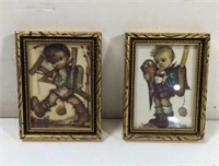 Vintage Hummel Mini Prints in Frame