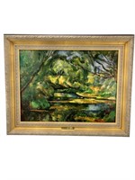Paul Cezanne large framed art print the brook