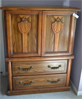 Walnut Wood Dresser Cabinet