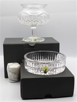 Waterford Crystal Votive & Dish in Box