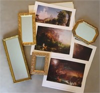 Gold Tone Mirrors, Frame & Art Prints