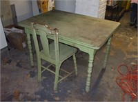 VINTAGE KITCHEN TABLE AND CHAIRS
