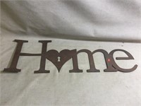 Rustic Iron HOME sign