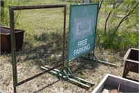 2 Free Standing Sign Frames 56 x 44