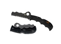 Spyderco Black Lightweight Assist Folding Knife