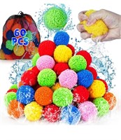 60 Pcs Water Balls Reusable Kids Water Balloons