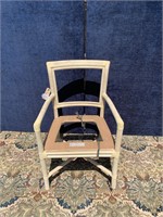 Bamboo & Rattan Dining Arm Chair Unfinished