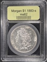 1883-S MORGAN DOLLAR USCG BU