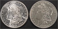 1881-S BU & 1886-O AU MORGAN DOLLAR