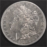 1883-S MORGAN DOLLAR AU