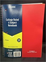 OfficeHub CollegeRuled 5 Subject Notebook 150sheet