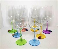Fun Wine Glasses with Charms