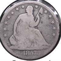 1857 S HALF DOLLAR G