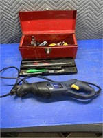 Mastercraft reciprocating saw, small toolbox