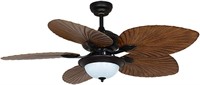 52-Inch Tropical Chandelier Fan