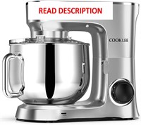 COOKLEE Stand Mixer  9.5 Qt. 660W  Silver