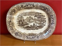 Antique Staffordshire "Syria" Ironstone Platter