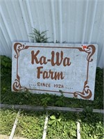 Local farm signage