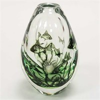 Orrefors Edward Hall Graal Gallery vase -