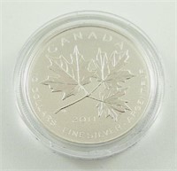 99.99 Silver 2011 RCM Maple Leaf Forever $10 Coin
