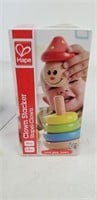 New Hape Clown Stacker wooden toy