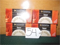 4 Boxes 22 Cal Federal Target Ammo